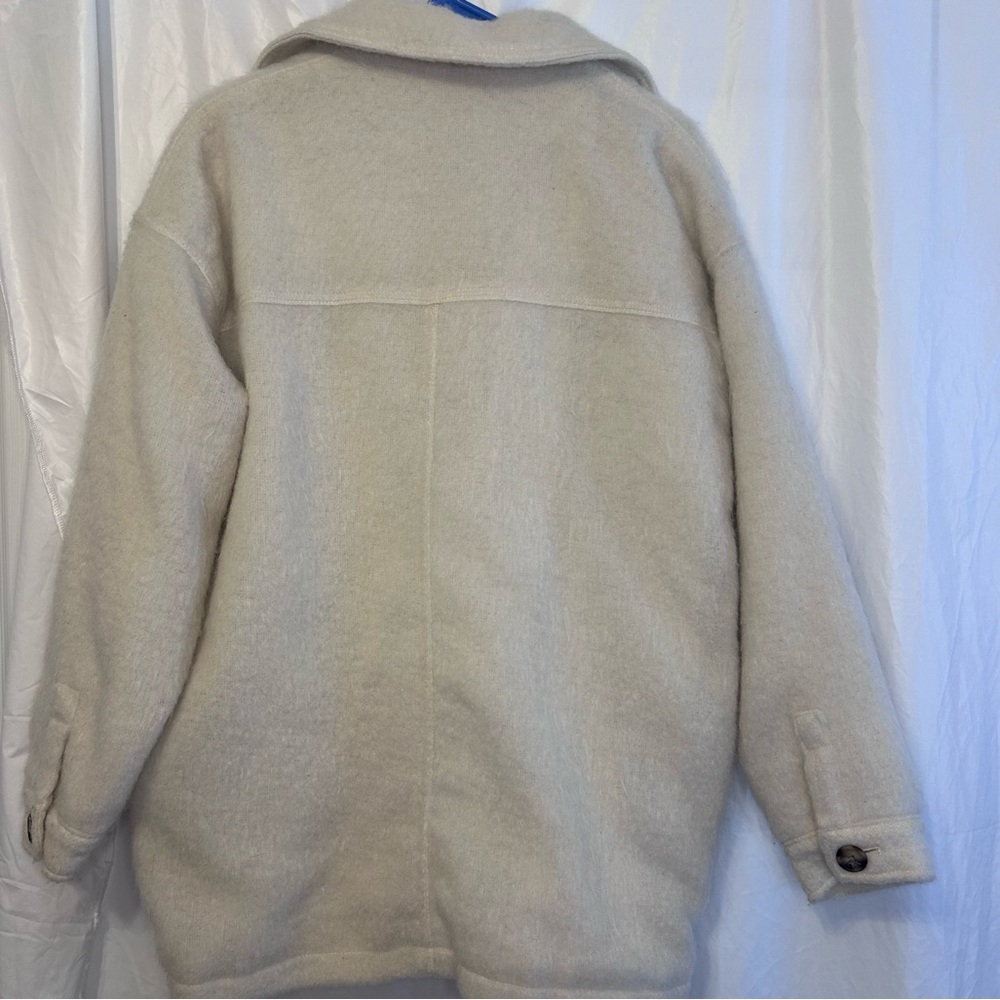 Universal Thread Women's Brushed Shacket, Ivory S… - image 8